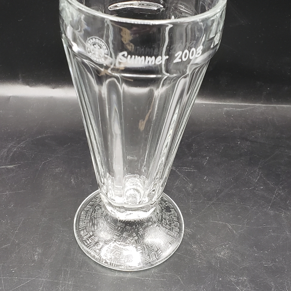 Starbucks 2003 limited edition summer release malt Frappuccino sundae glass
